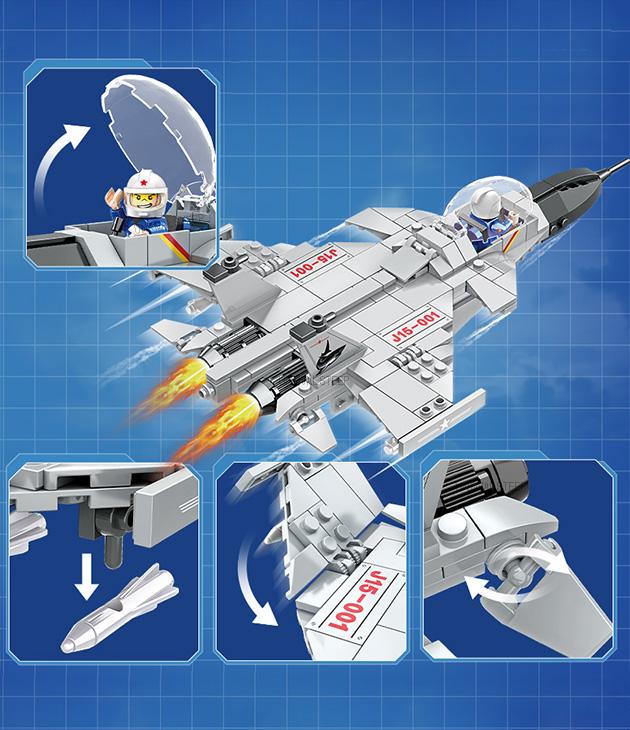 Конструктор Powerful Military Робот-Літак 2в1 314 деталей дитячий Білий - фото 3 Конструктор Powerful Military Робот-Літак 2в1 314 деталей дитячий Білий - фото 3