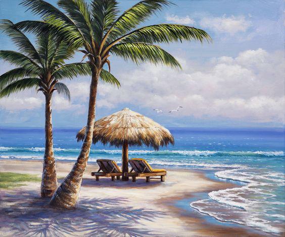 Алмазная мозаика Райский остров 50x40 см (DM.210)