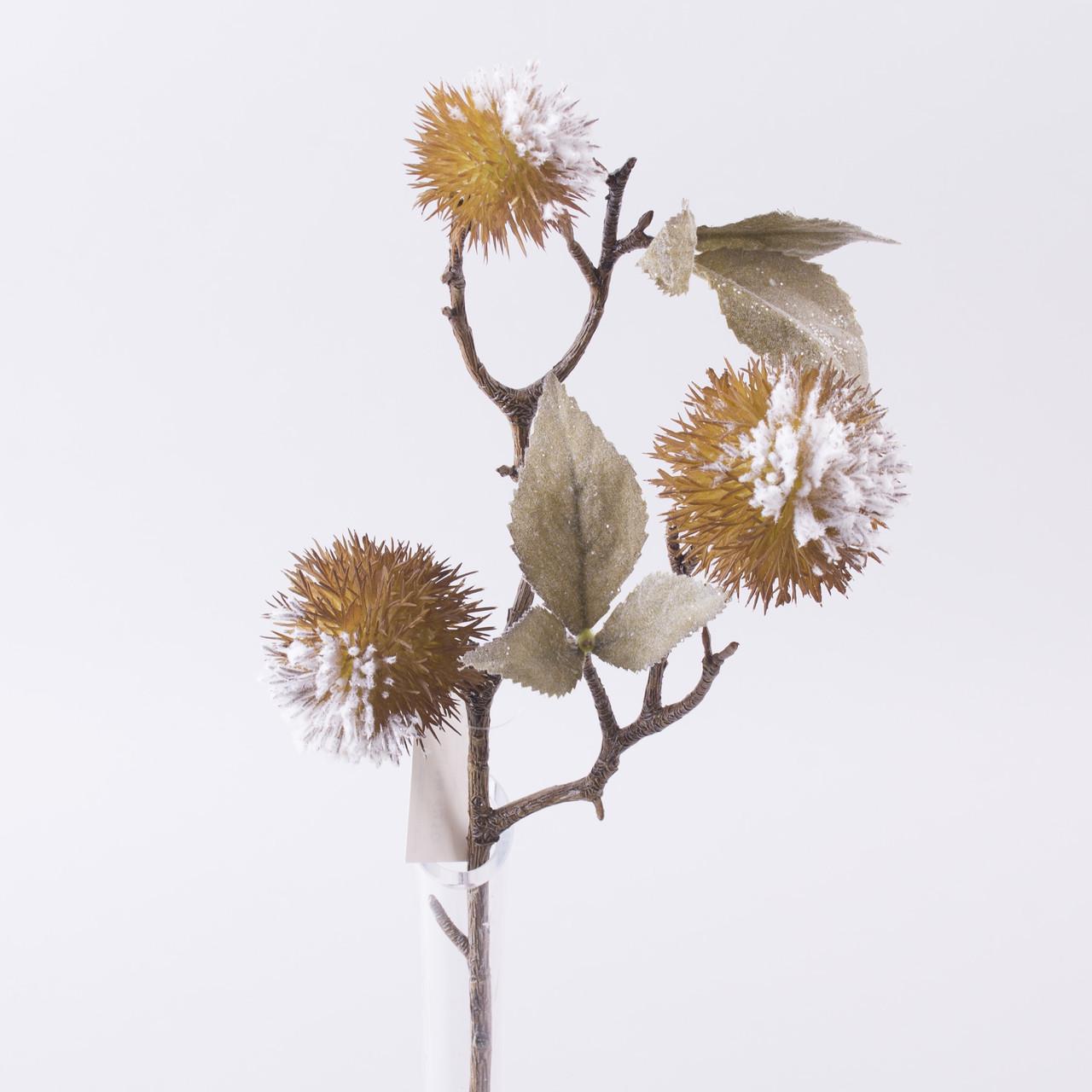 Веточка Каштан в снегу (4810)