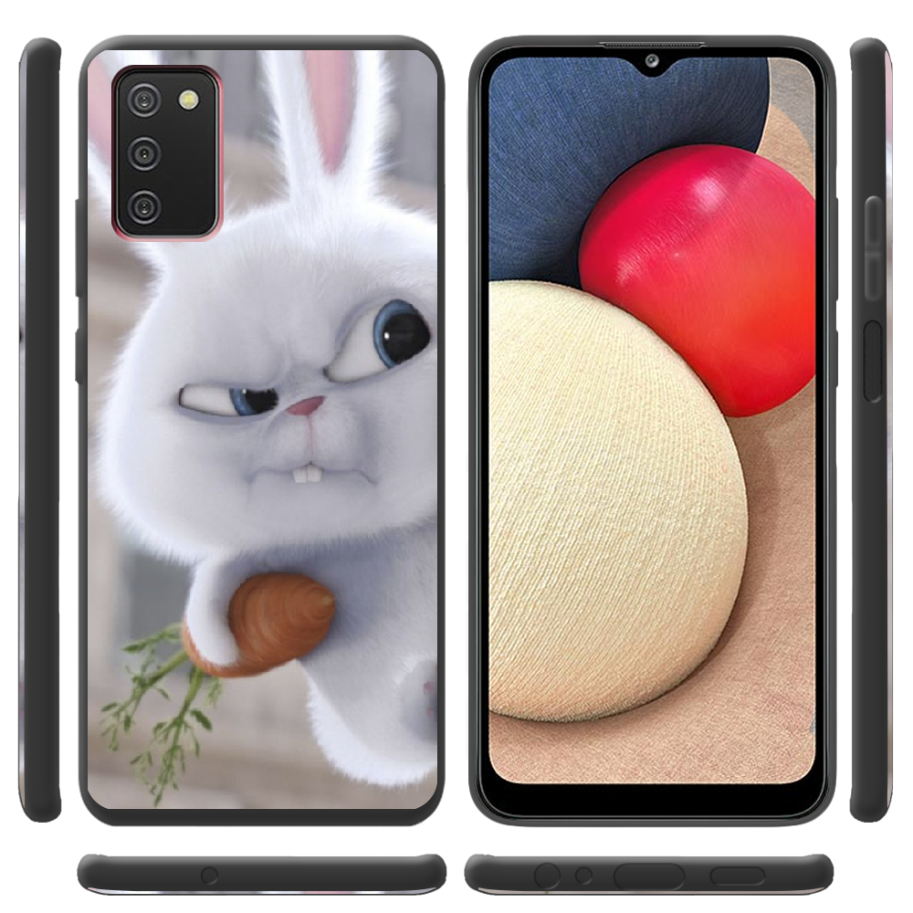 Чохол BoxFace Samsung Galaxy A03s (A037) Rabbit Snowball Чорний силікон (43255-up1116-44047) - фото 2