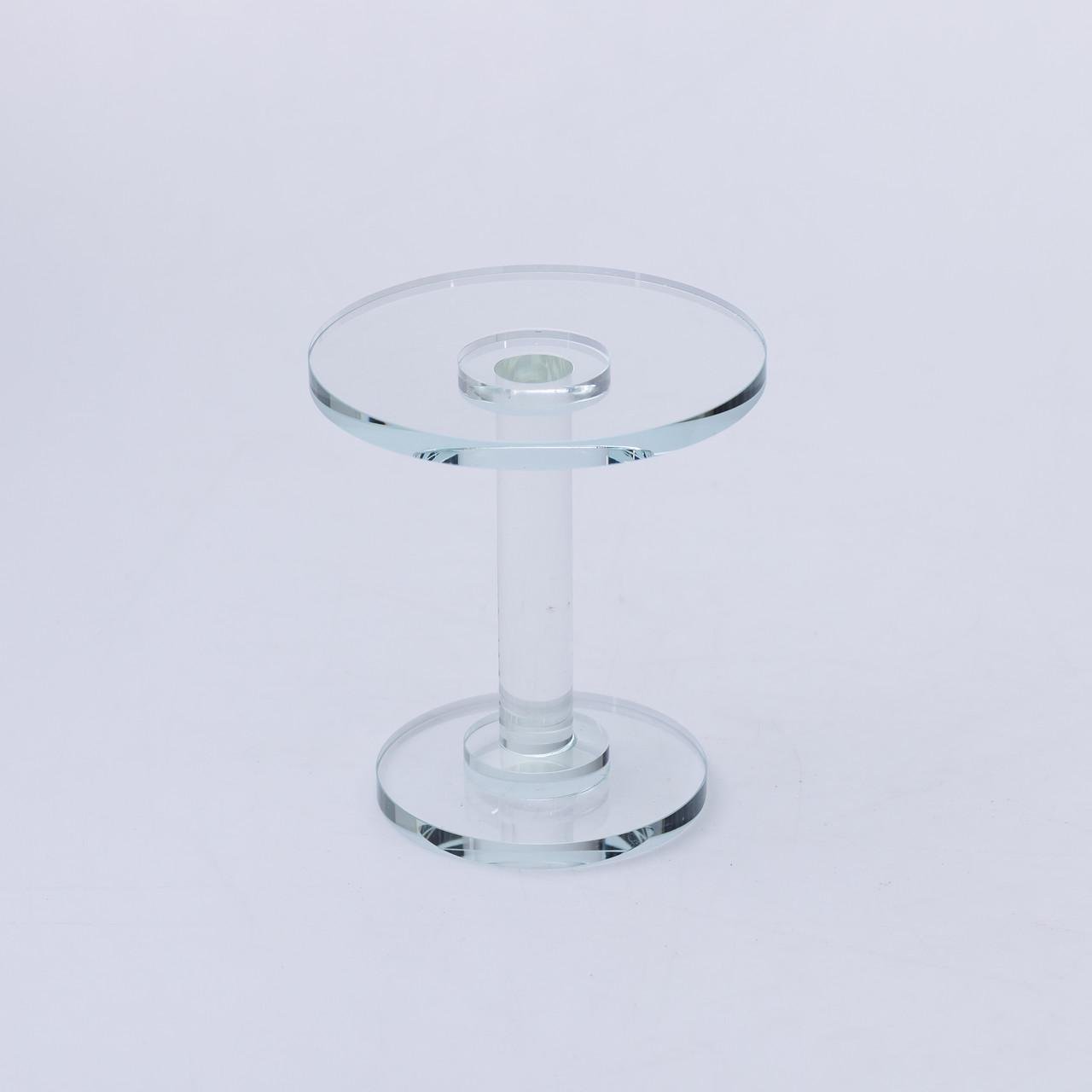 Тортівниця скляна HP-4-89L на високій ніжці кругла підставка для торта/капкейків 30x70 см (6952) - фото 3 Тортівниця скляна HP-4-89L на високій ніжці кругла підставка для торта/капкейків 30x70 см (6952) - фото 3