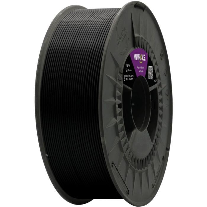 Филамент WINKLE PETG 1 кг 1,75 мм для FDM печати Черный (PET01000175NEGAZAWNK)