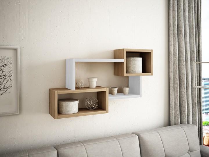 Навiсна полиця Yudi для книг у стилi Модерн Дуб Сонома/Бiлий (2002)