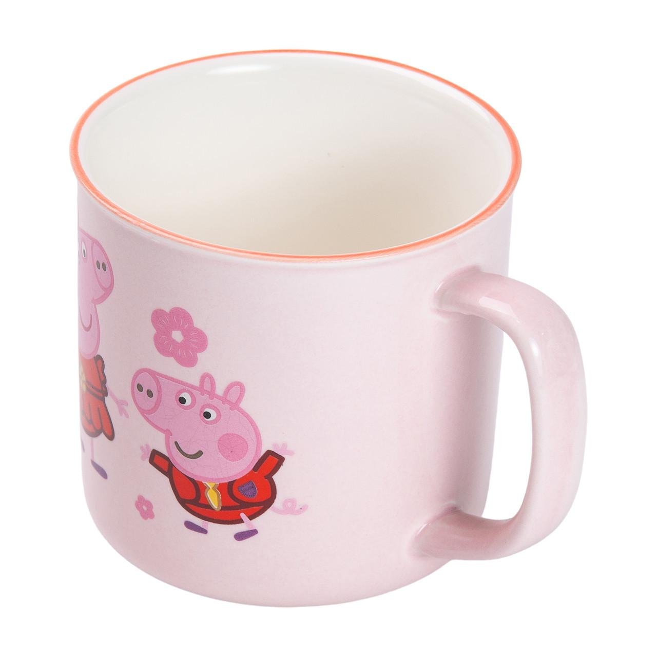 Чашка фарфоровая Peppa Pig 400 мл Розовый (HP-15-13) - фото 3