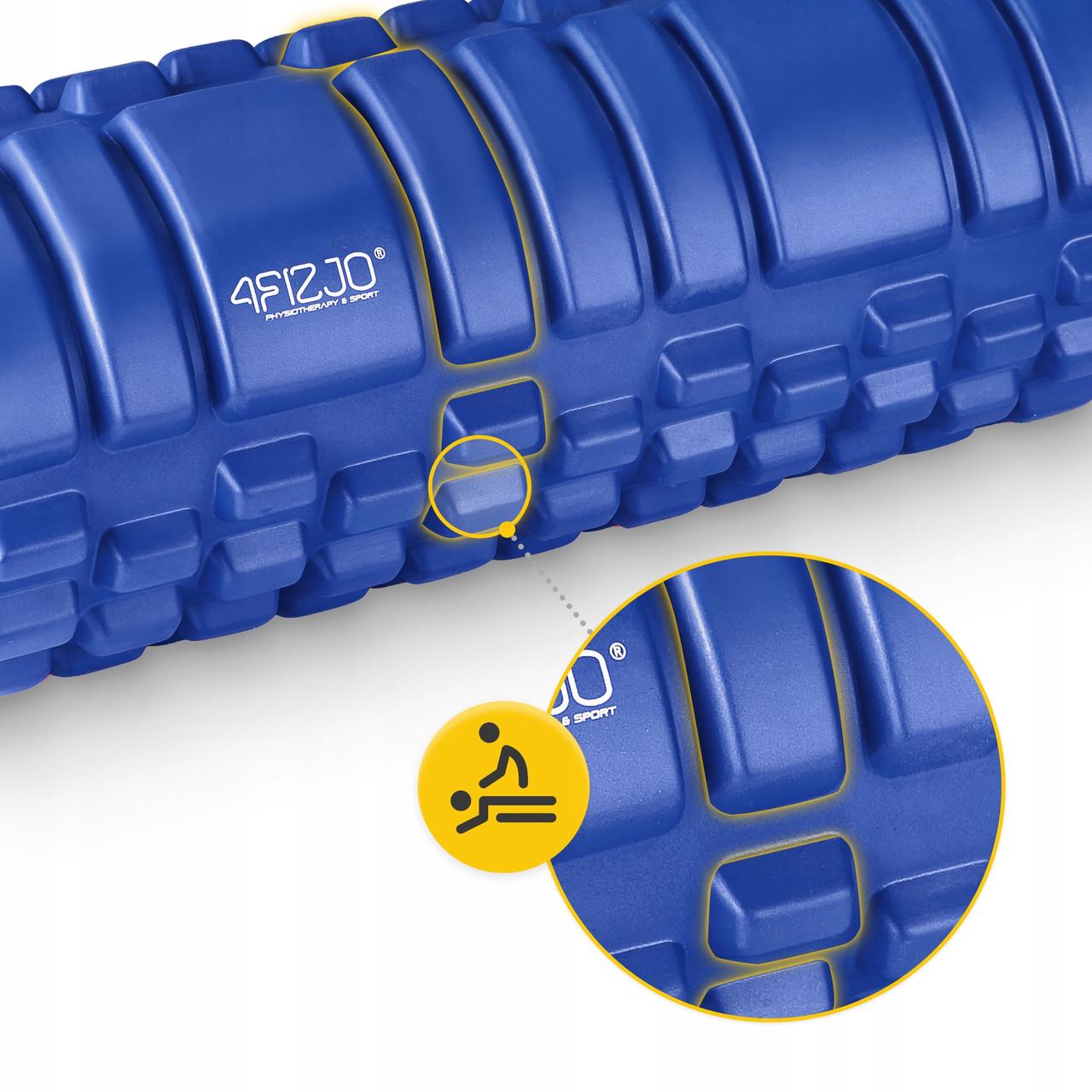 Ролик масажний 4fizjo 33x14 см Blue (P-5907739310071) - фото 8 Ролик масажний 4fizjo 33x14 см Blue (P-5907739310071) - фото 8
