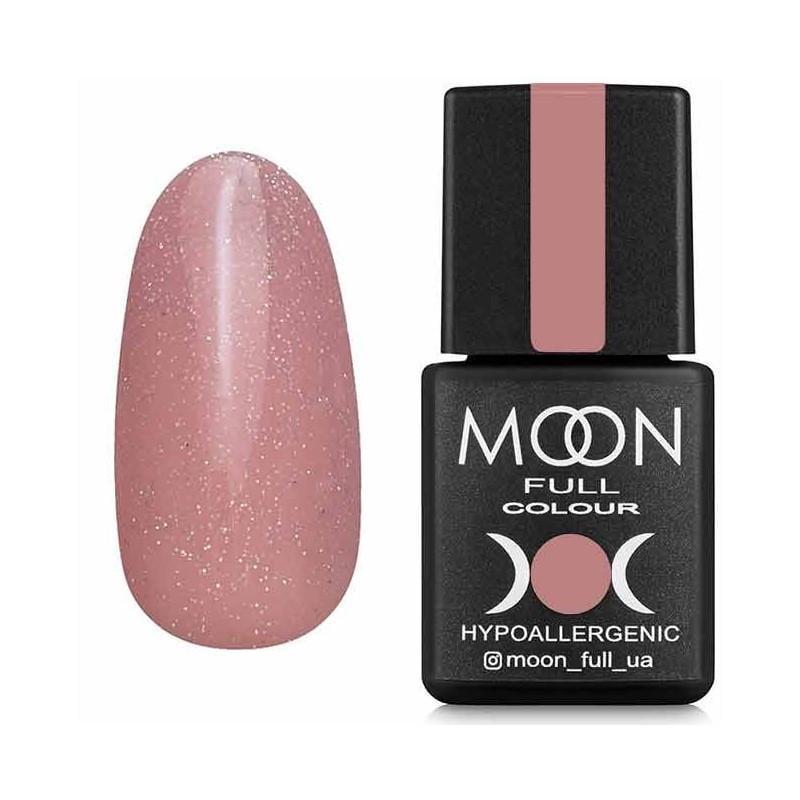 Гель-лак Moon Full Opal color 8 мл №505 Бежево-сиреневый с разноцветным шиммером
