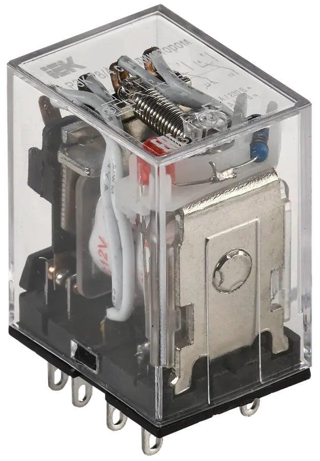 Реле промежуточное УЕК РЭК78/4 3А 4к 24V AC MY4 с индикатором (RRP20-4-03-024A-LED)