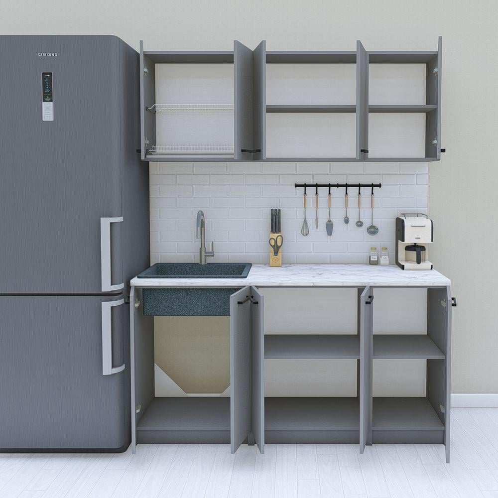 Кухня готова 1,6 м 160 см Антрацит (МП43а) - фото 2