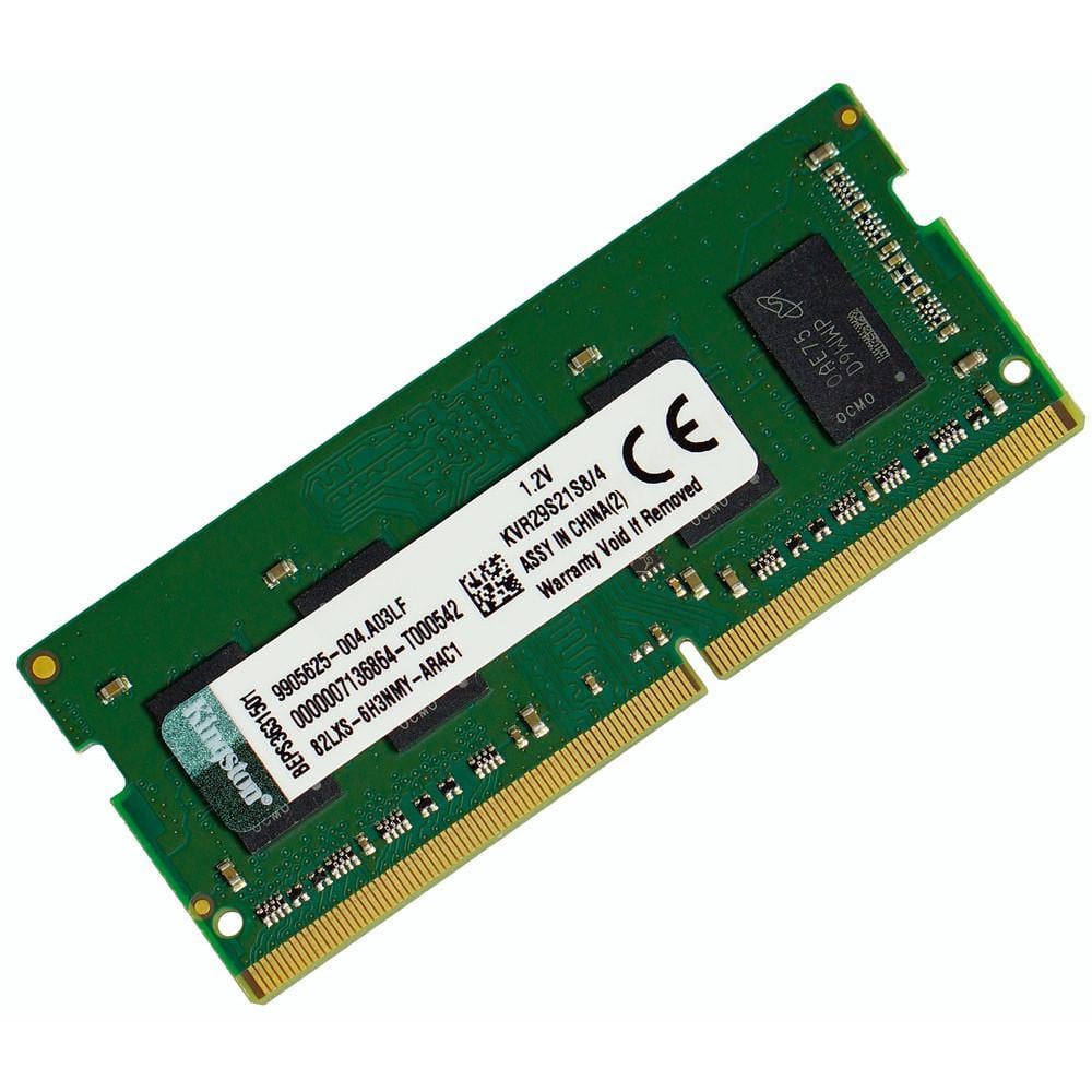 Оперативна пам'ять Kingston SODIMM DDR4 4GB 2933MHz (KVR29S21S8/4) Оперативна пам'ять Kingston SODIMM DDR4 4GB 2933MHz (KVR29S21S8/4)