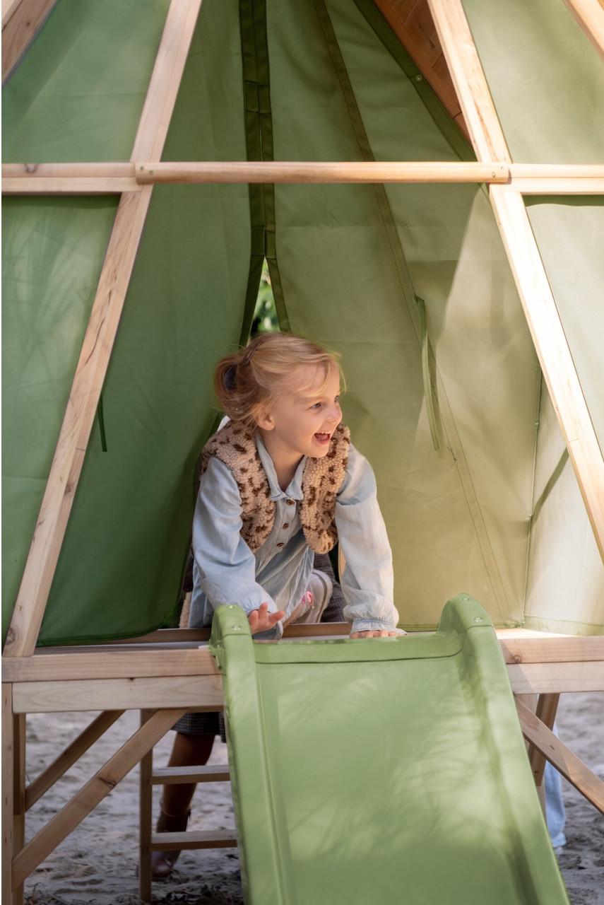 Игровой домик с горкой Exit Toys Yuki 300 из дерева кипариса - фото 9 Игровой домик с горкой Exit Toys Yuki 300 из дерева кипариса - фото 9