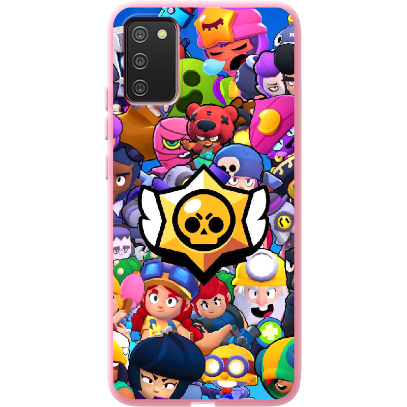 Чохол BoxFace Samsung A025 Galaxy A02S Brawl Stars Рожевий силікон (41511-up2389-41676)