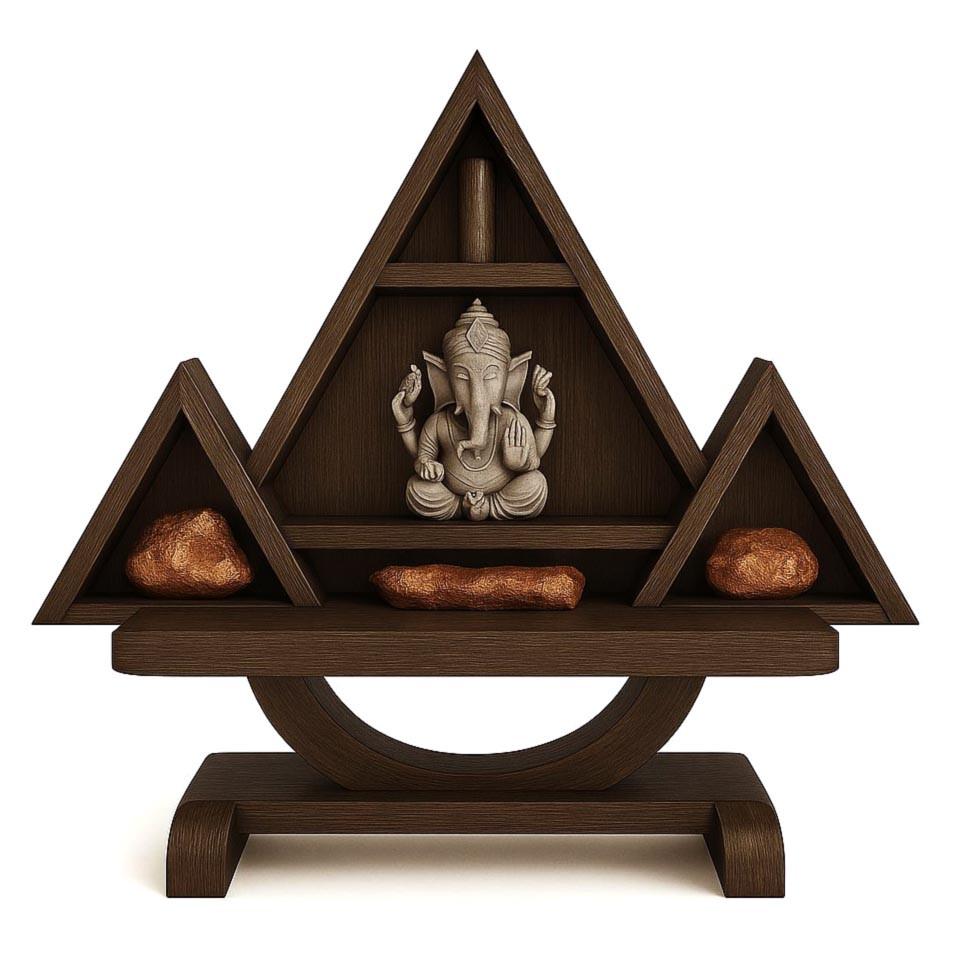 Алтарь для медитации из дерева Каминир Капучино (ЛАТ-006209)