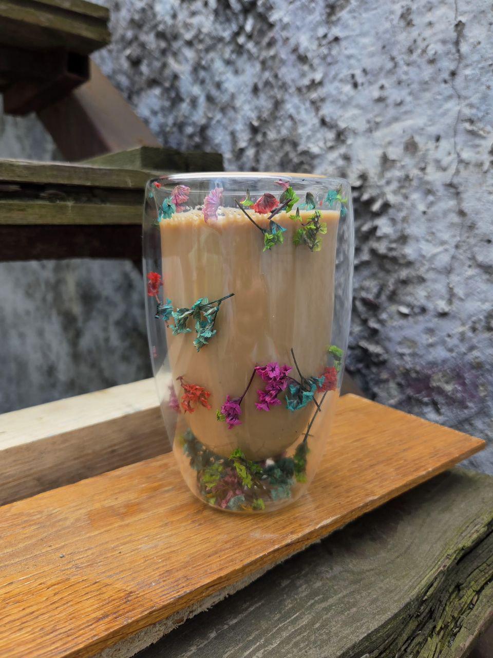 Склянка скляна з подвійними стінками Сухоцвіти 450 мл - фото 7