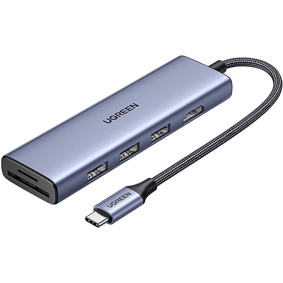 USB-хаб UGREEN CM511 6в1 (20956A)