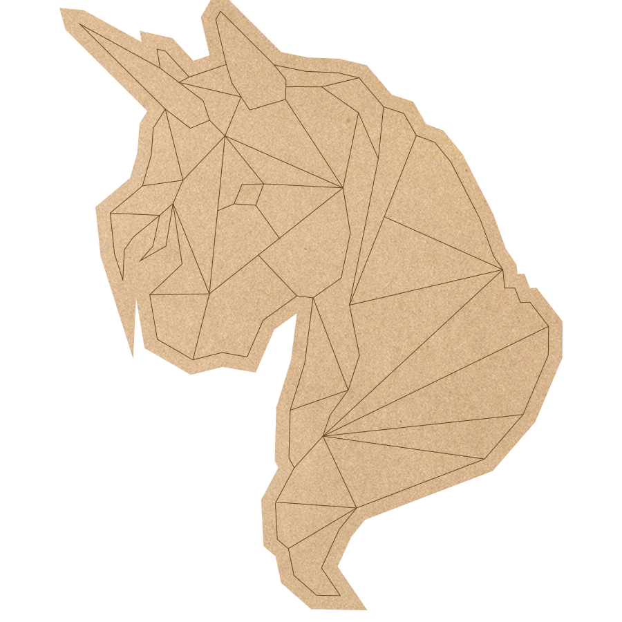 Основа для декорирования панно-мозаика Rosa Talent Единорог 1 МДФ 35х44 см (4823098528692)