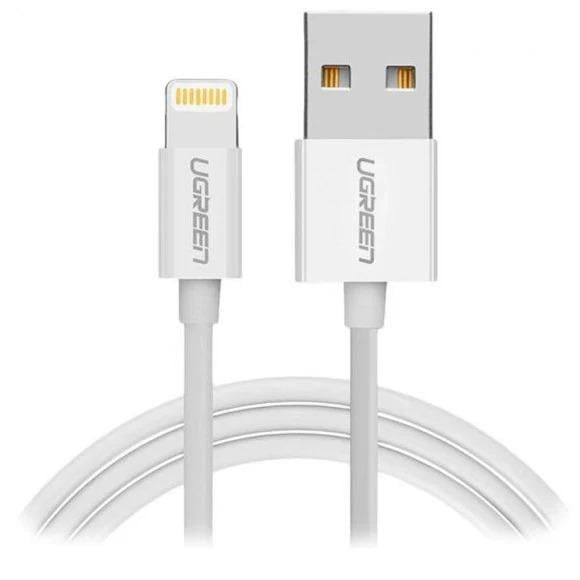 Кабель Ugreen US155/20728 USB2,0 AM-Lightning 1 м Белый (565552)