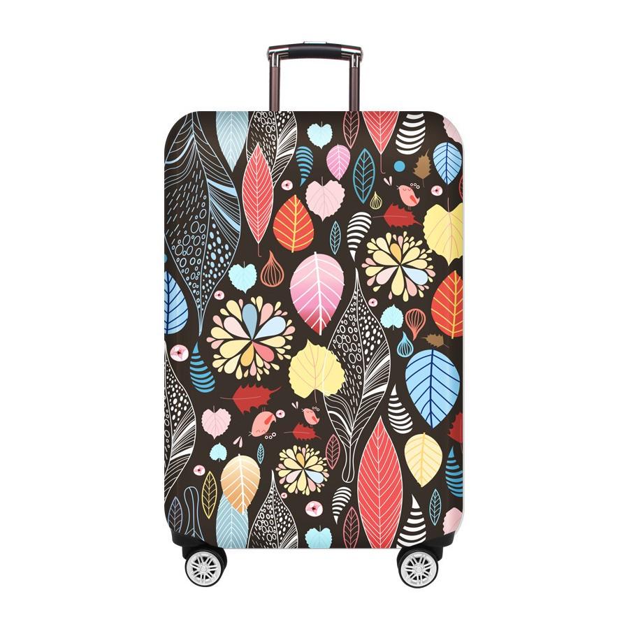 Чехол защитный для чемодана Leaf с ярким принтом плотный тянущийся материал/вырезы под ручки S (2198) Чехол защитный для чемодана Leaf с ярким принтом плотный тянущийся материал/вырезы под ручки S (2198)