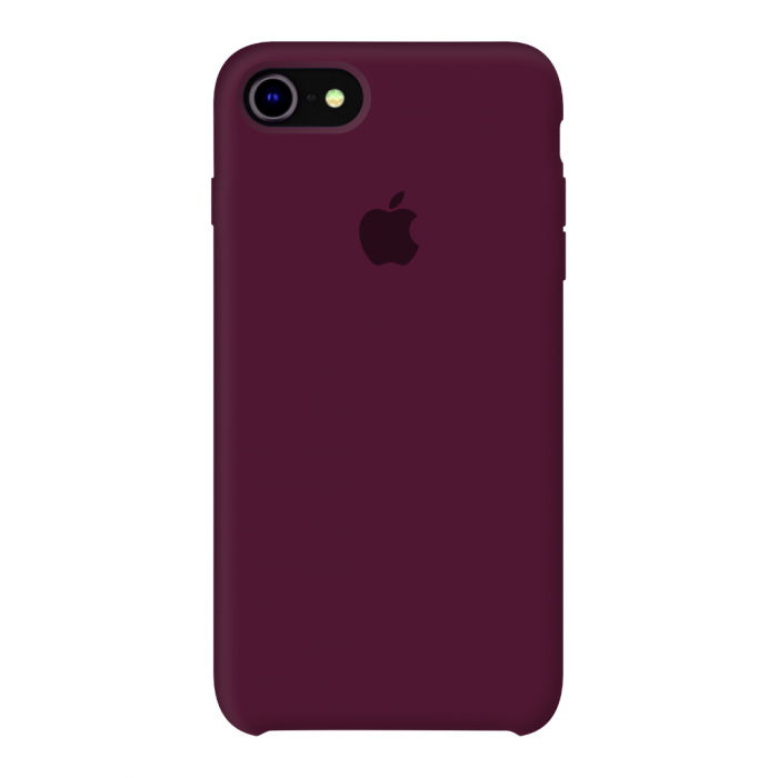 Чохол-накладка Apple Silicone Case for iPhone 7/8, Marsala (HC) (A)