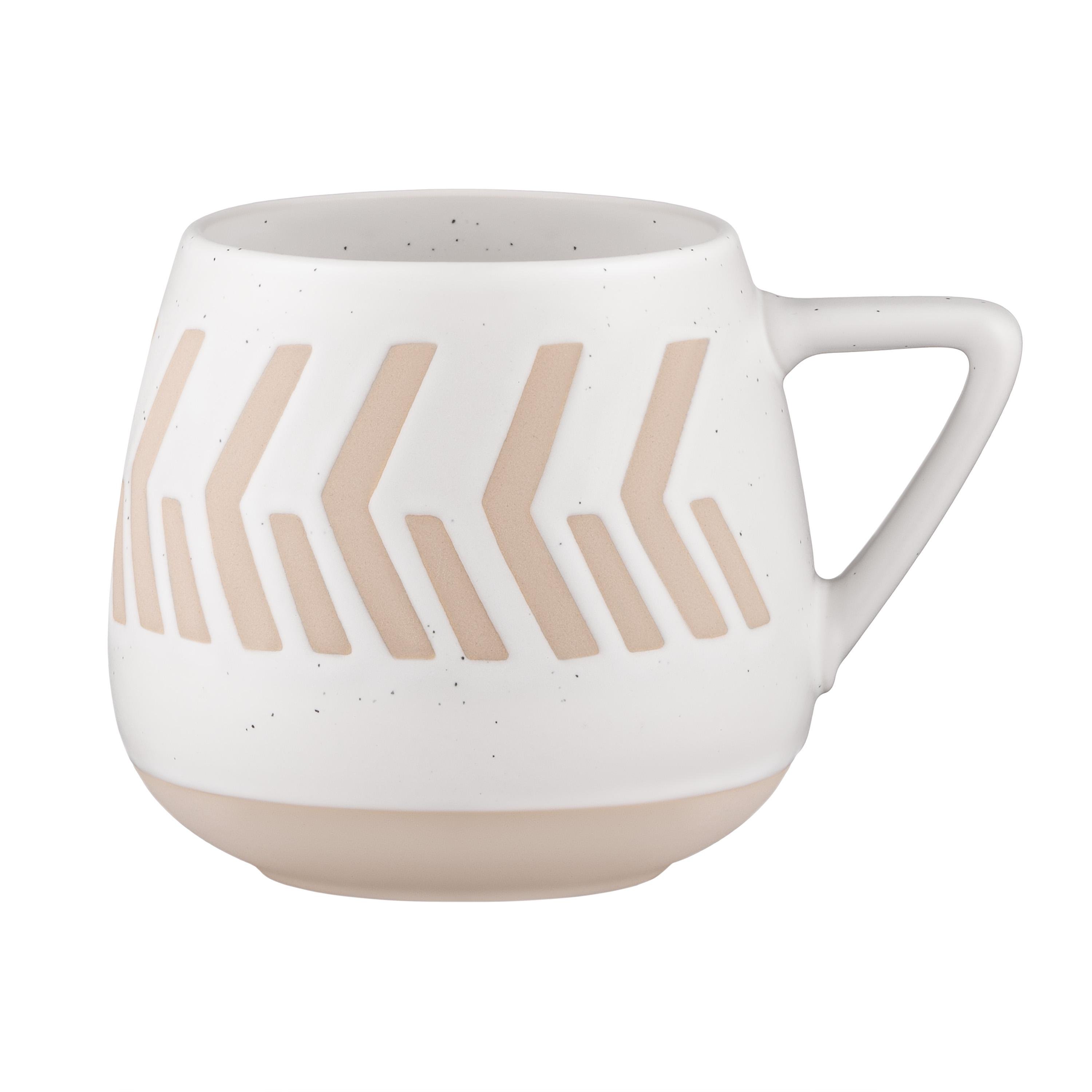 Чашка керамическая Ardesto Auro 440 мл Белый (AR3032)