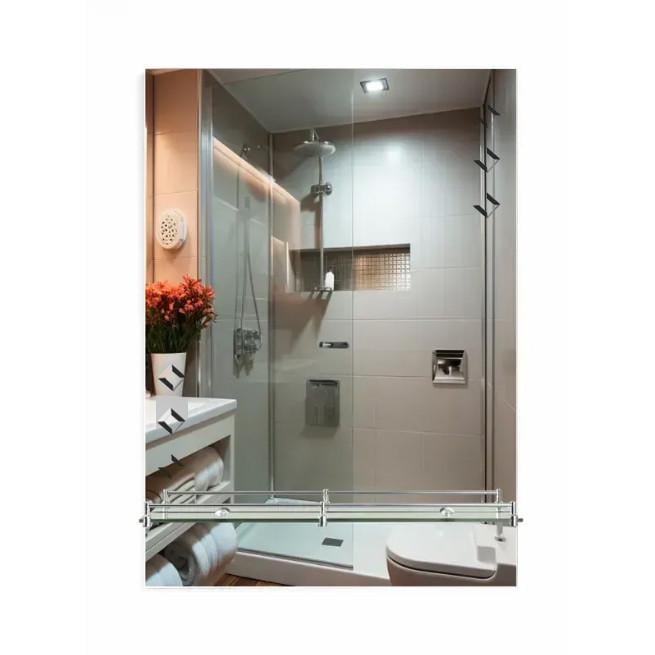 Зеркало настенное Zerix SANSA MRZ04 ZX5626 прямоугольное с полкой и декором 450x600x100 мм (2527937392)