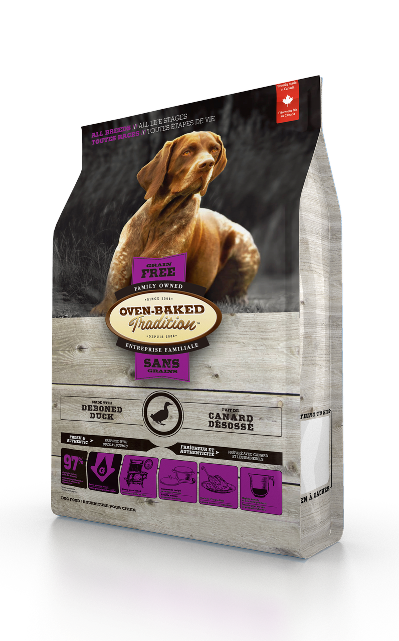 Корм для собак Oven-Baked Tradition сухой беззерновой из свежего мяса утки 2,27 кг