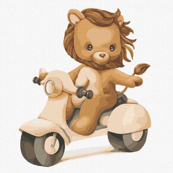 Картина по номерам Будущий байкер