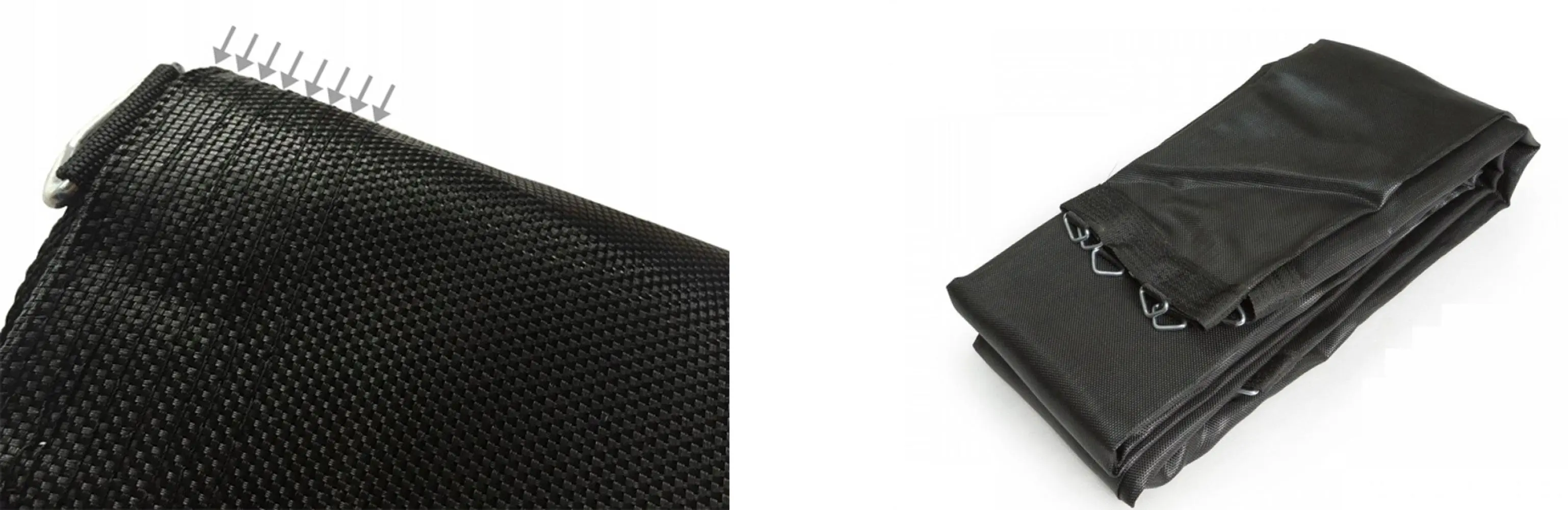 Мат для батута Atleto з поліпропілену на 80 пружин 404 см Чорний (132-76-20111901) - фото 3