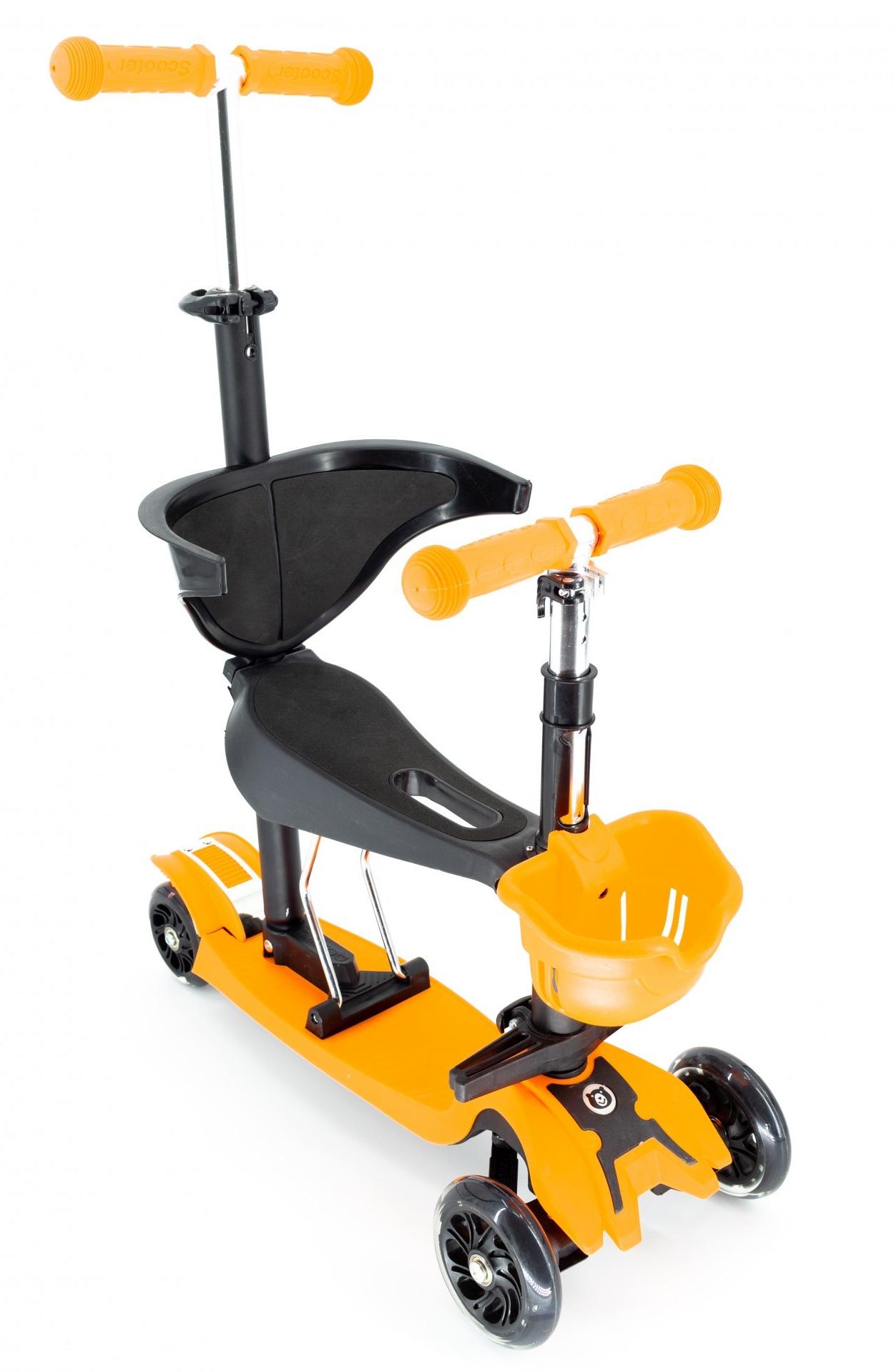 Самокат со спинкой Scooter Pro BH5 Оранжевый (7562468)