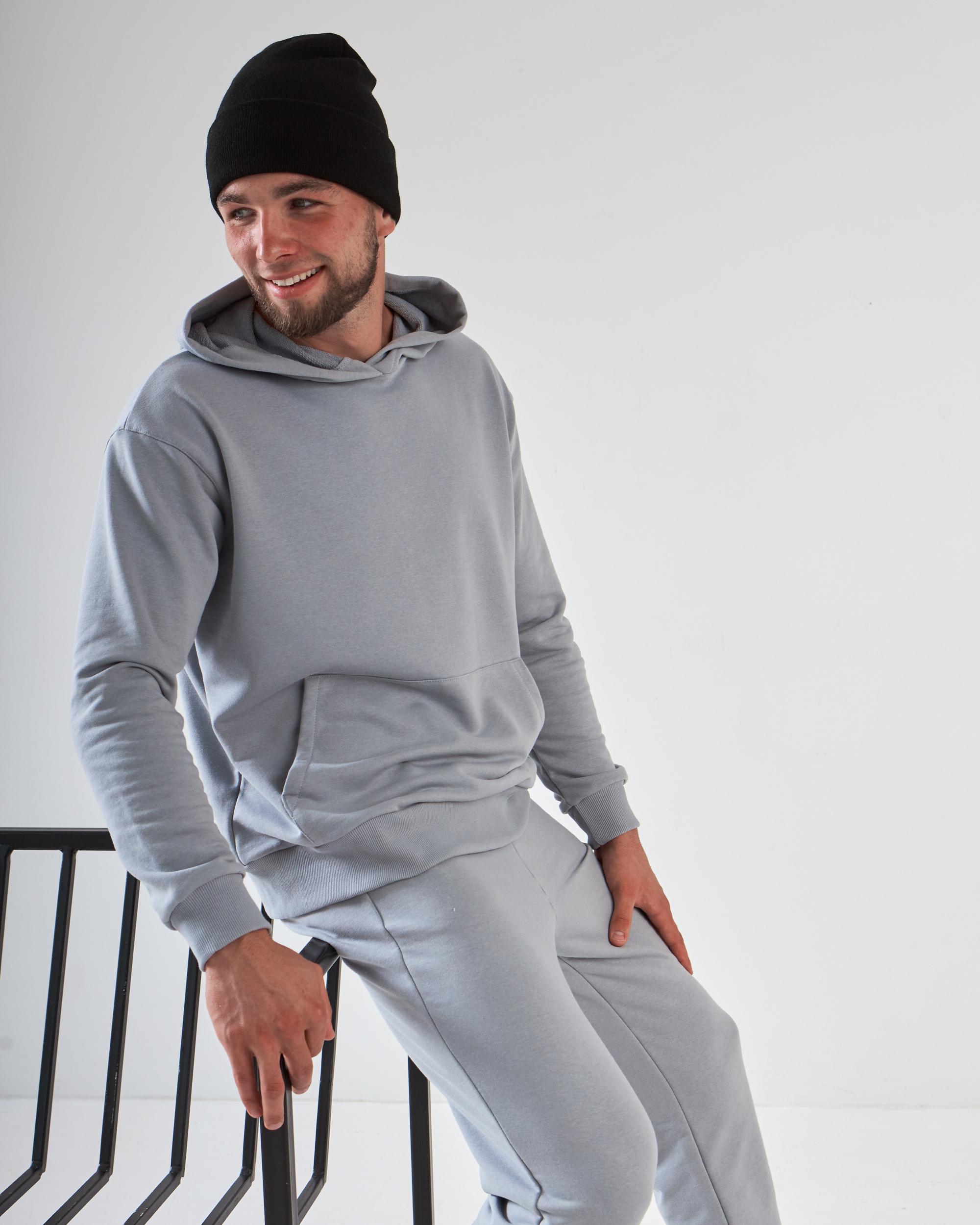 Костюм спортивный демосезонный р. 46 Светло-серый (13889096) - фото 6