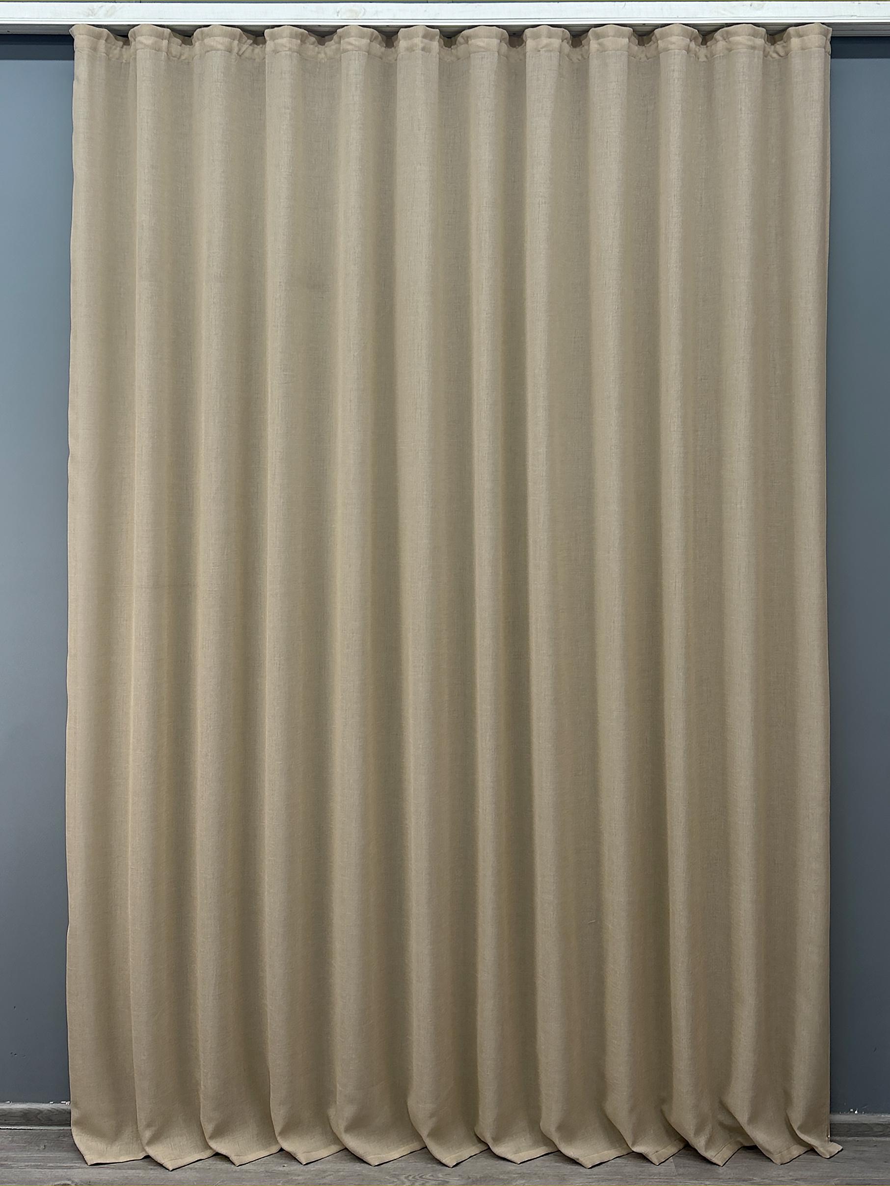 Тюль VR-Textil 1460т лен 300х270 см Какао (42-0324 )