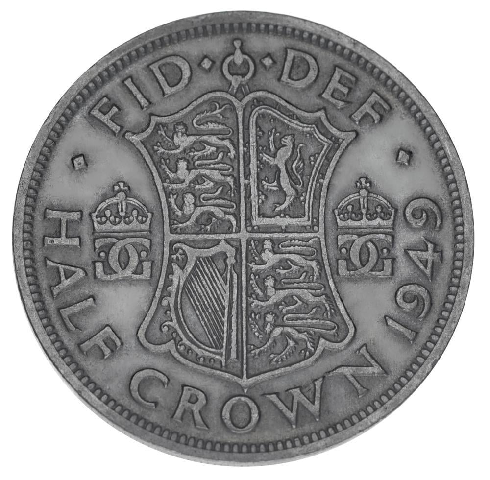 Коллекционная монета Великобритания 1/2 кроны 1949 F-VF Half Crown (15390987)