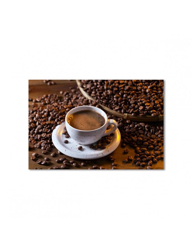 Картина модульная Сначала было кофе 1 модуль 70x105 см