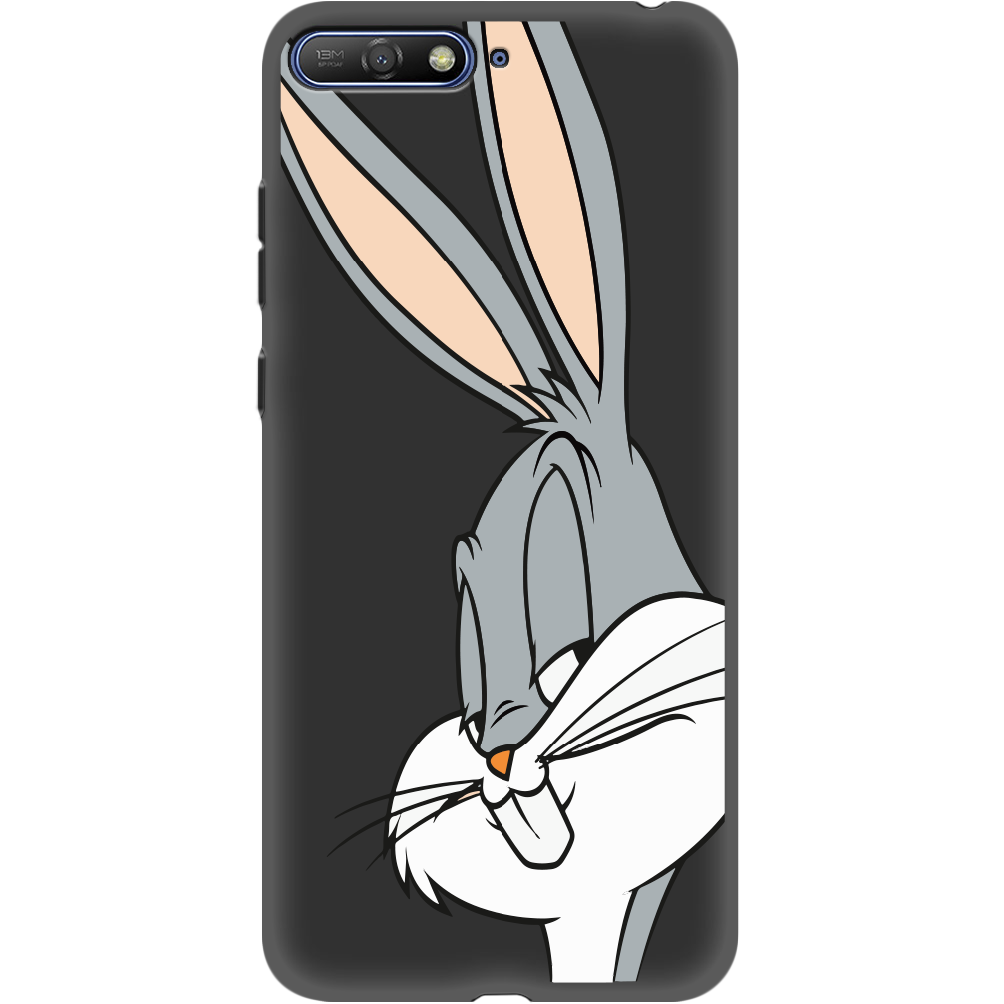 Чехол Boxface Huawei Y6 2018 Lucky Rabbit Черный силикон (33371-bk81-34777)