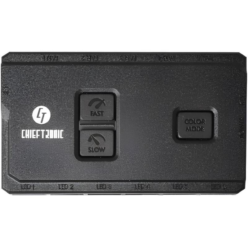 Контроллер управления вентиляторами/подсветкой компьютера Chieftec DF-100 Black (DF-100)