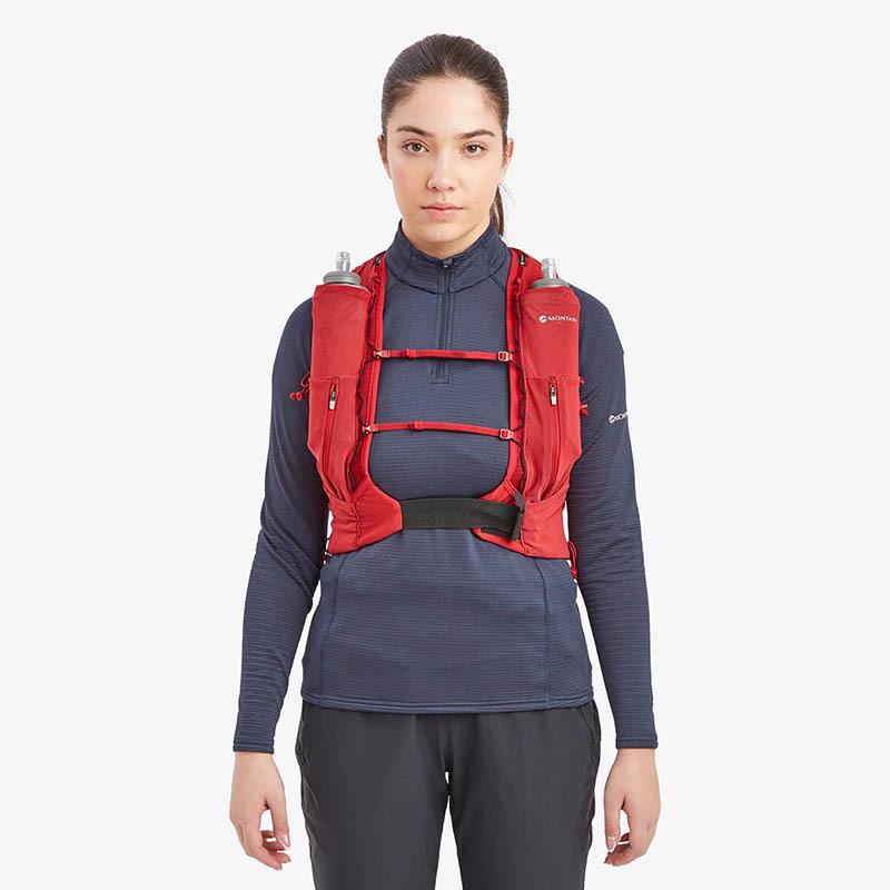 Спортивний рюкзак-жилет Montane Gecko Vp 12+ л M Red (PGP12ACRM15) - фото 4