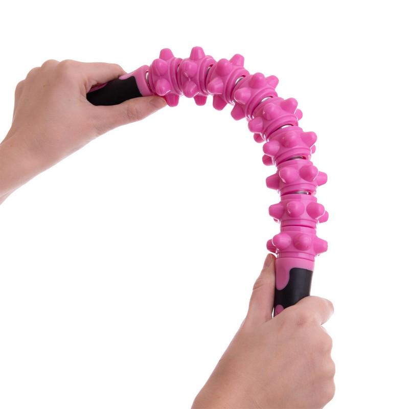 Массажер-палка роликовый 9 массажеров Zelart Massager Bar SP-Sport FI-2537 Розовый (DR005102) - фото 4