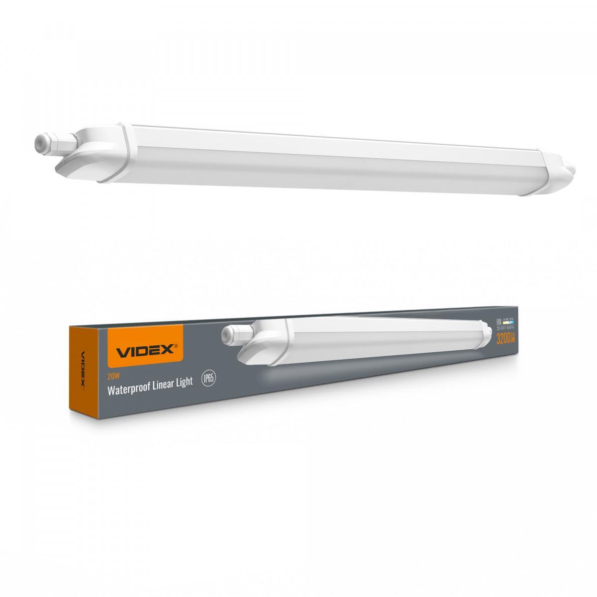 Светильник линейный магистральный Videx LED BNWL04 20W 0,6 м 5000K 220V IP65