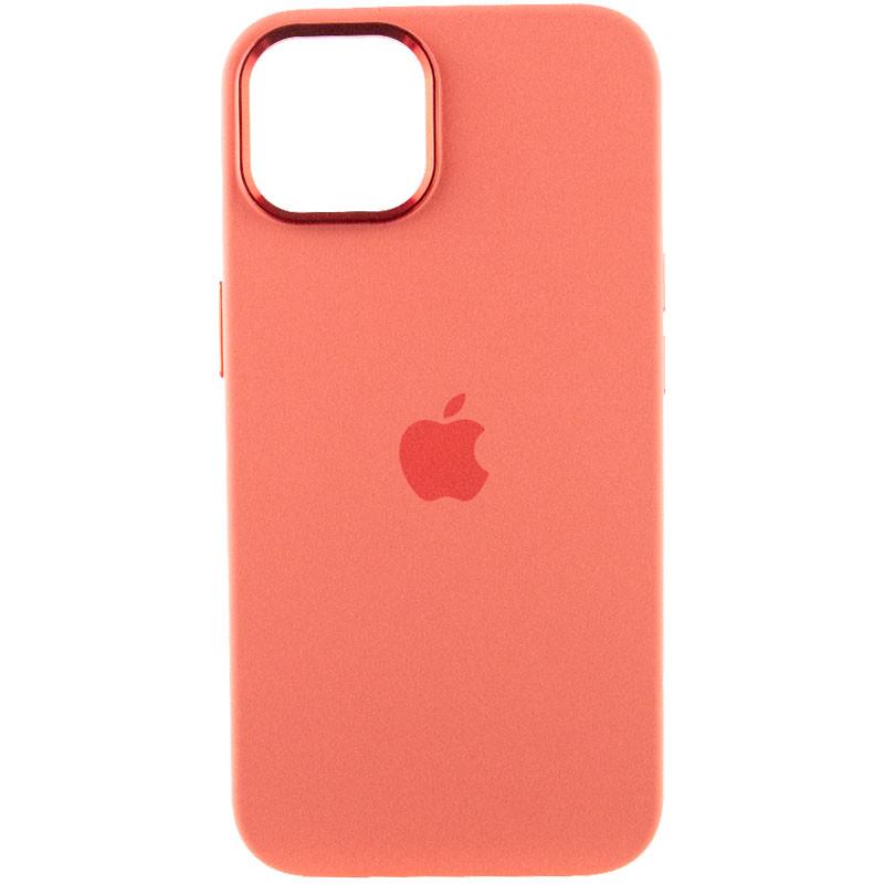 Противоударный чехол Silicone Case Metal Buttons (AA) для Apple iPhone 12 Pro Max (6.7") Розовый / Pink Pomelo - фото 2