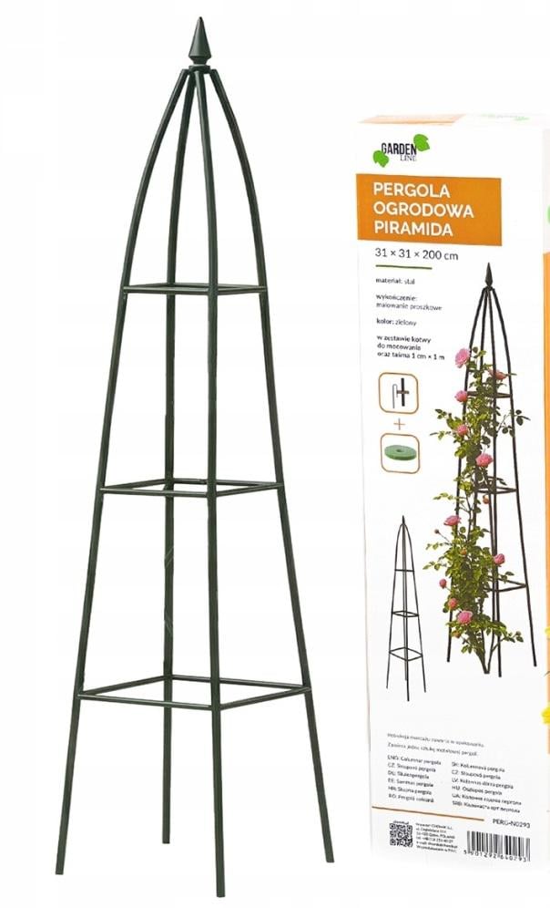 Колона садова для квітів GardenLine Пергола 200 см з анкерами (PERG-N0293)
