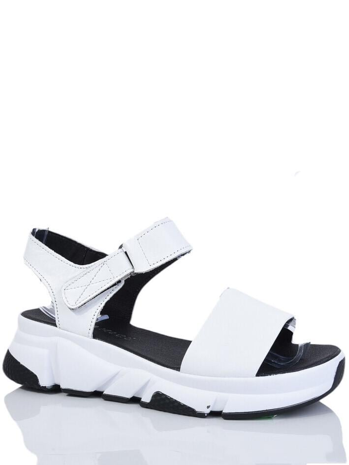 Босоножки кожаные Hengji N2106-12-32 р. 37 Бело-черный