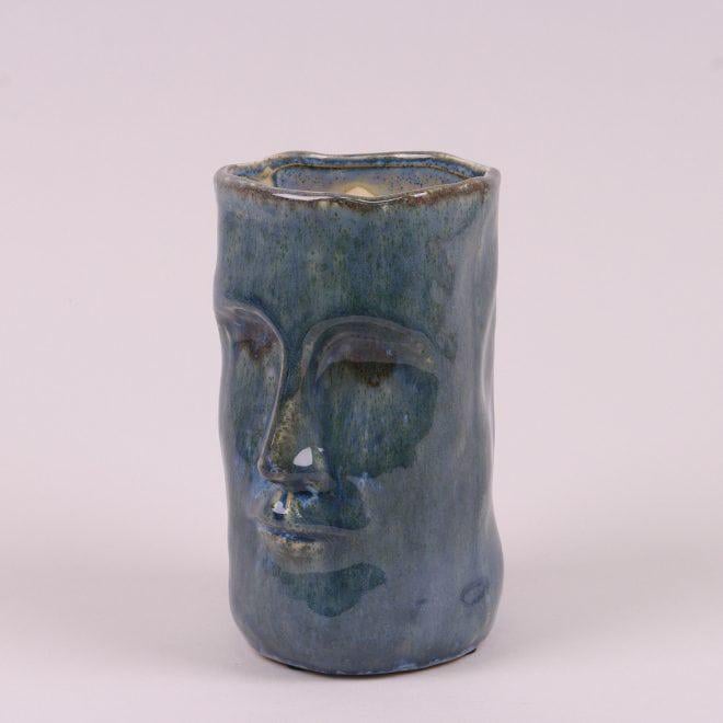 Ваза керамическая Flora Лицо 18,5 см (38389)