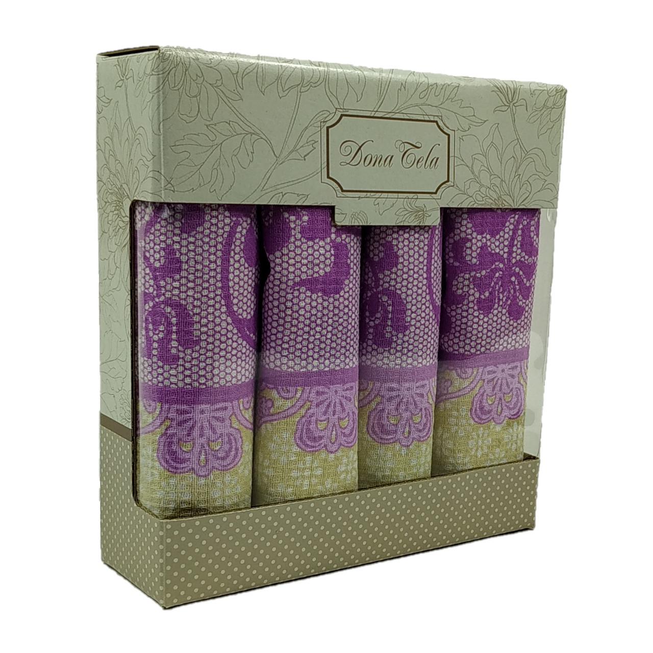 Набір рушників Luxyart "Лаванда" для кухні 35х70 см 4 шт. (LS-913)