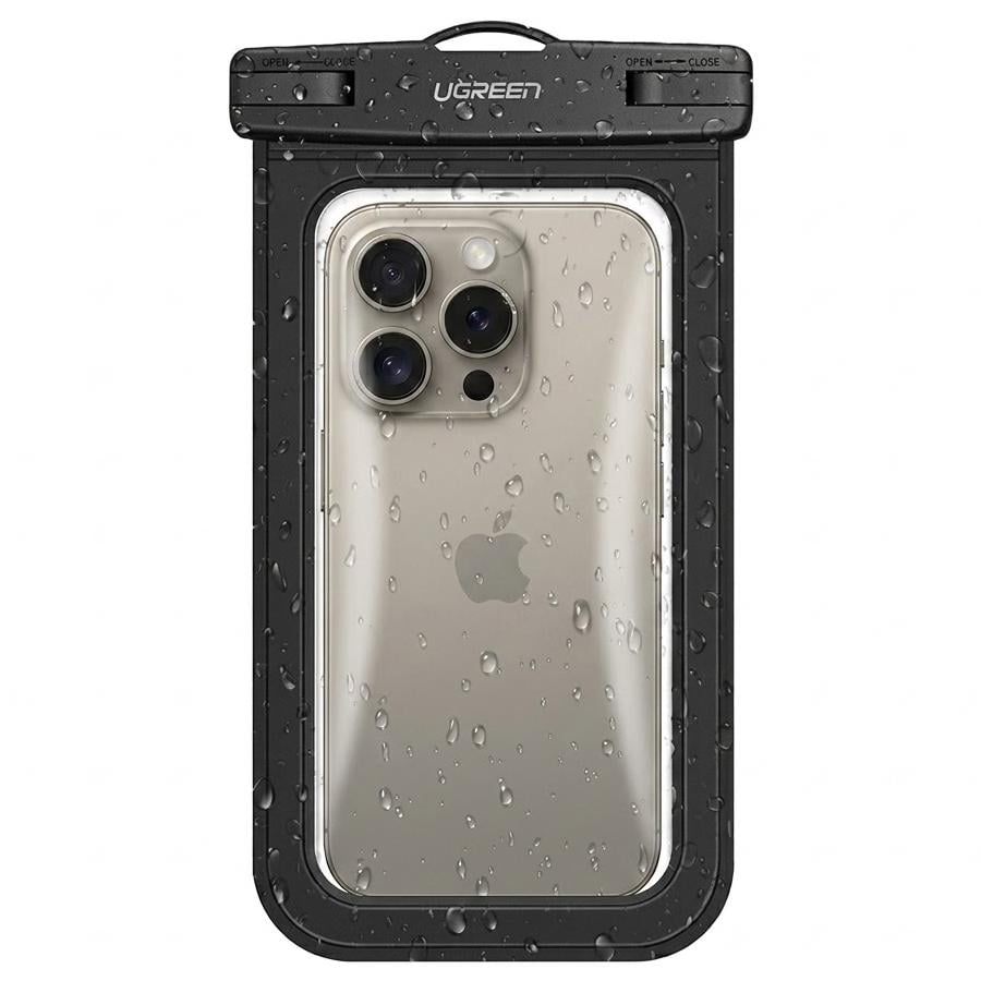 Надежный водонепроницаемый чехол для телефона UGREEN LP716 Waterproof Phone Pouch Black (45181)