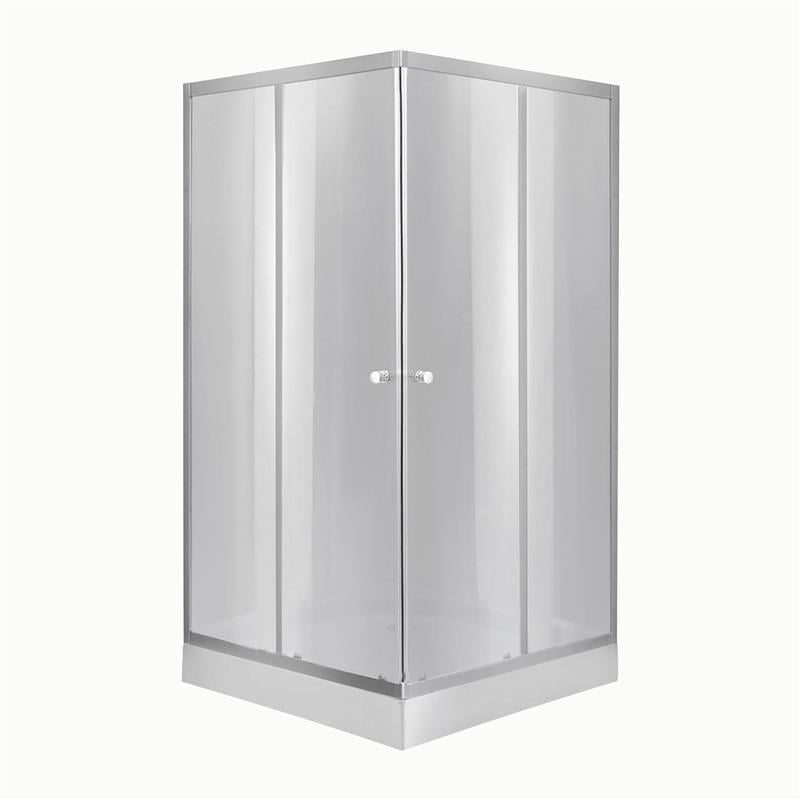 Душова кабіна Lidz Wawel SC90x90.SAT.LOW.DGR квадратна скло тоноване 4 мм з душовим піддоном Kapielka ST90x90x14 (2956097708)