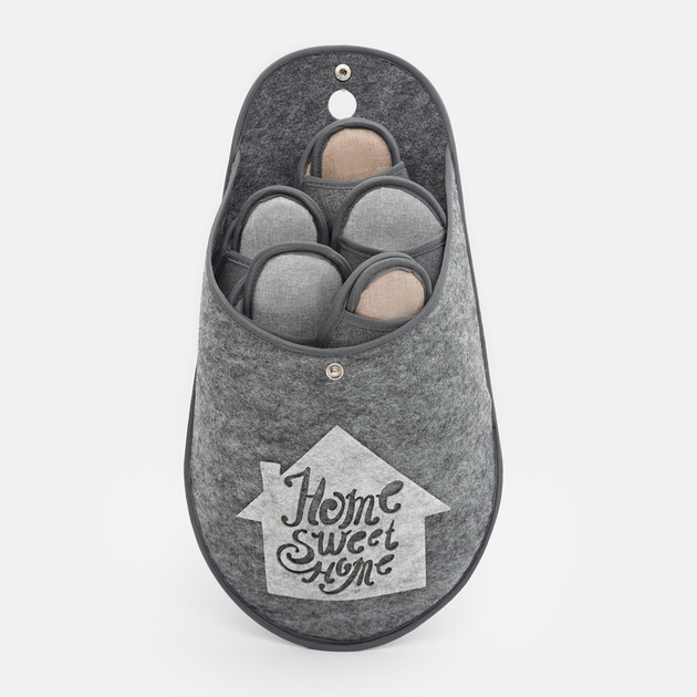 Набор гостевых тапочек FX 5 пар Серый (27910922)