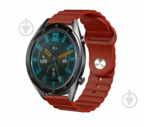 Ремешок силиконовый BeWatch 22мм для Samsung Gear S3 | Galaxy Watch 46 | Galaxy Watch 3 45 mm LineS Темно-Красный