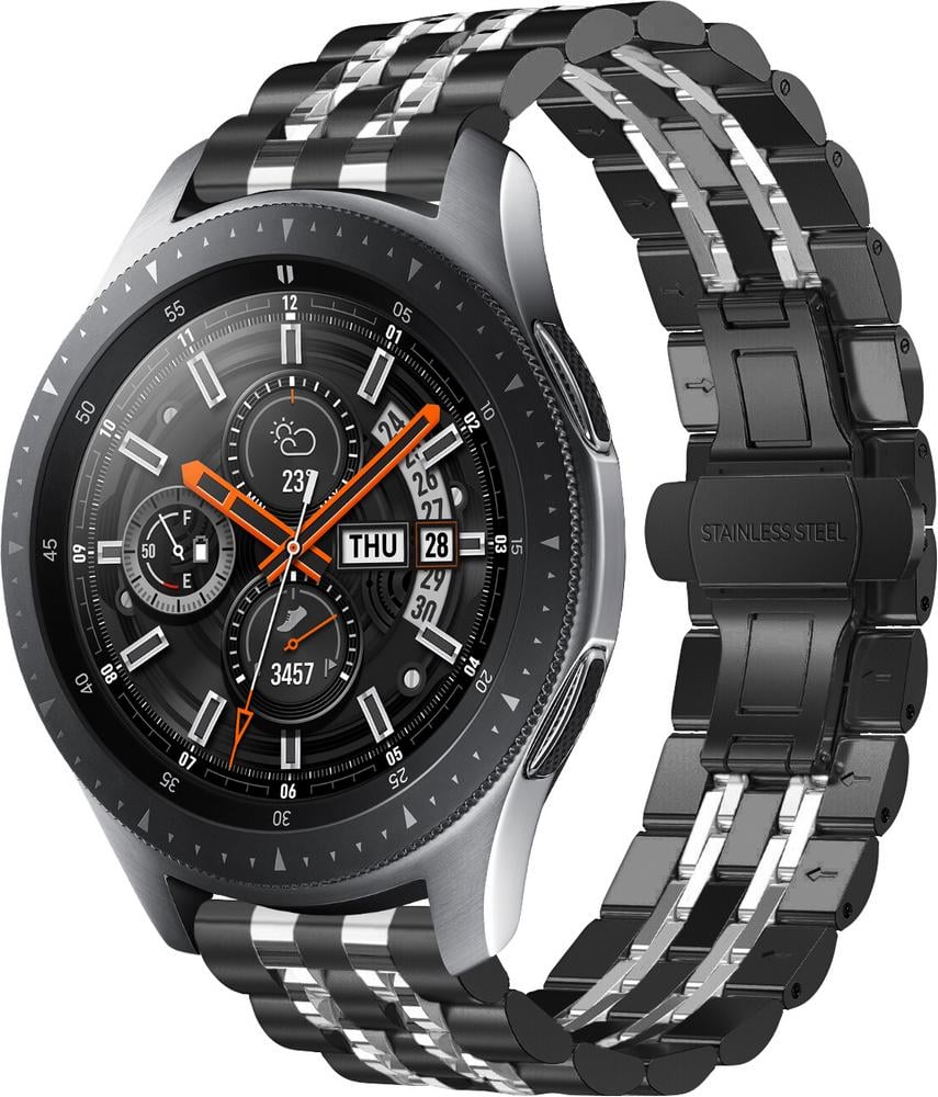 Браслет металлический Spinye Line для Galaxy Watch 46 мм Black Silver (28967-03) Браслет металлический Spinye Line для Galaxy Watch 46 мм Black Silver (28967-03)