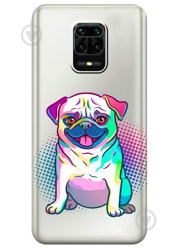 Прозрачный силиконовый чехол iSwag для Xiaomi Redmi Note 9S с рисунком - Мопс (M1707) Прозрачный силиконовый чехол iSwag для Xiaomi Redmi Note 9S с рисунком - Мопс (M1707)