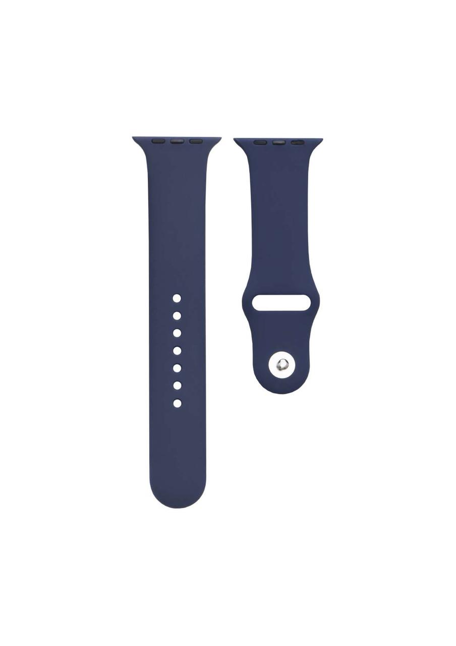 Ремешок силиконовый Sport Band для Apple Watch 38/40/41 мм Dark Blue (212-00668) - фото 2