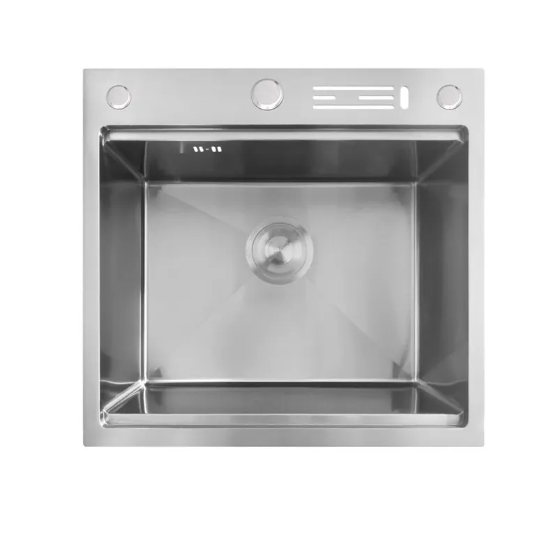 Мойка для кухни MIXXUS MH5050-SK Nano с ступенькой для сушилки 500х500 мм Silver (MX1939)